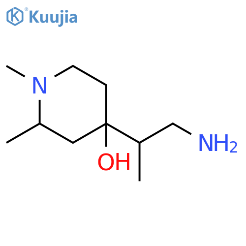 4-Piperidinol, 4-(2-amino-1-methylethyl)-1,2-dimethyl- structure