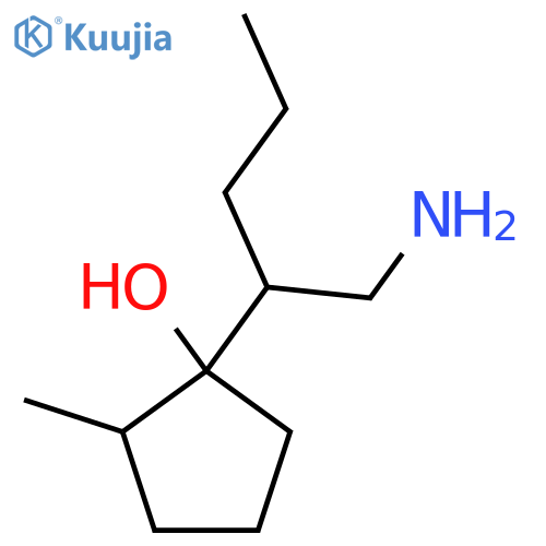1-(1-Aminopentan-2-yl)-2-methylcyclopentan-1-ol structure