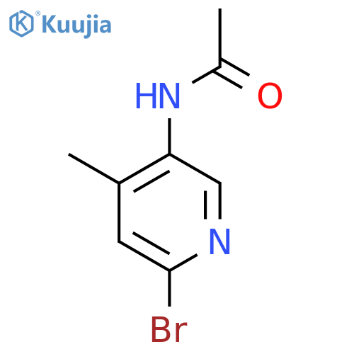 Acetamide, N-(6-bromo-4-methyl-3-pyridinyl)- structure