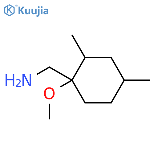 (1-methoxy-2,4-dimethylcyclohexyl)methanamine structure