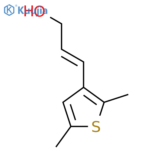 3-(2,5-dimethylthiophen-3-yl)prop-2-en-1-ol structure