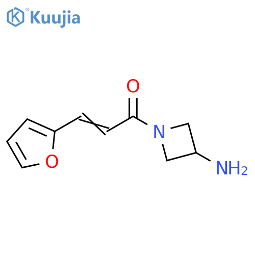 (2E)-1-(3-aminoazetidin-1-yl)-3-(furan-2-yl)prop-2-en-1-one structure