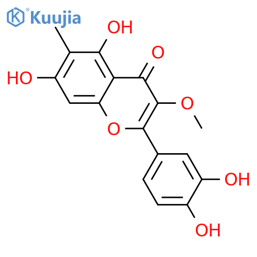 3,3',4',5,7-Pentahydroxy-6-methylflavone; 3-Me ether structure