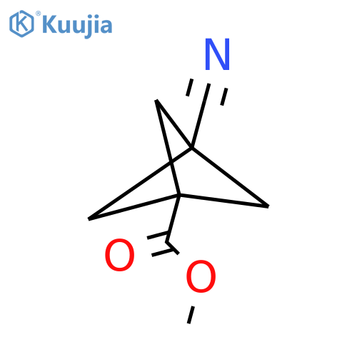 methyl 3-cyanobicyclo[1.1.1]pentane-1-carboxylate structure