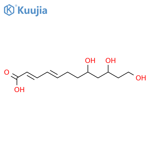 2,4-Dodecadienoic acid,8,10,12-trihydroxy- structure
