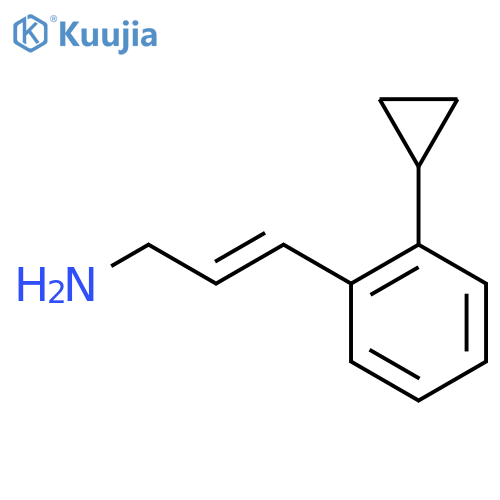 3-(2-cyclopropylphenyl)prop-2-en-1-amine structure