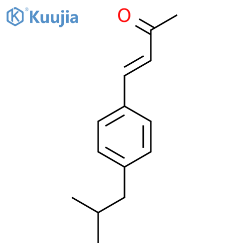 4-4-(2-methylpropyl)phenylbut-3-en-2-one structure