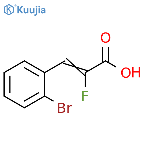 2-Propenoic acid, 3-(2-bromophenyl)-2-fluoro- structure