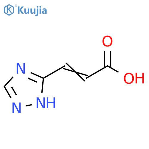 2-Propenoic acid, 3-(1H-1,2,4-triazol-5-yl)- structure