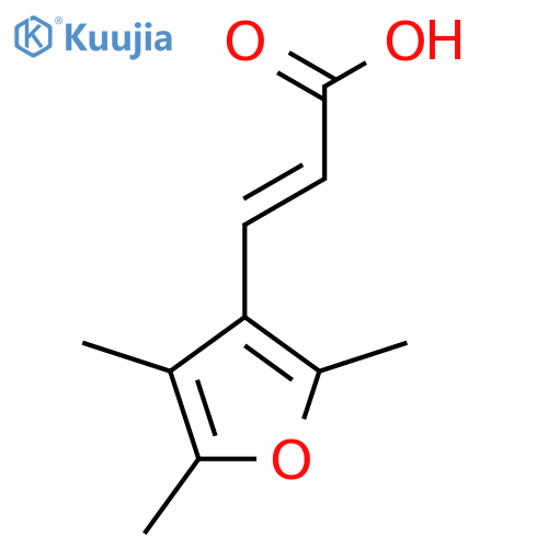 (2E)-3-(Trimethylfuran-3-yl)prop-2-enoic acid structure