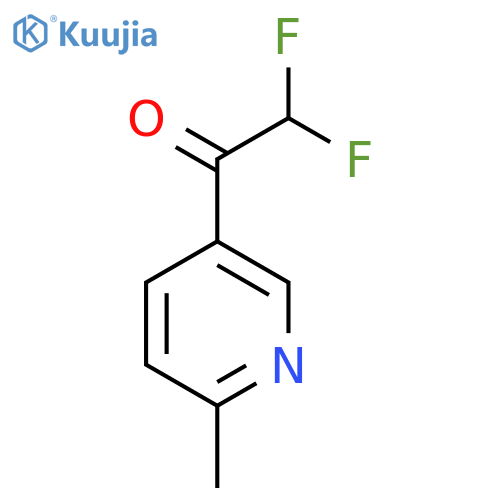 2,2-difluoro-1-(6-methylpyridin-3-yl)ethan-1-one structure