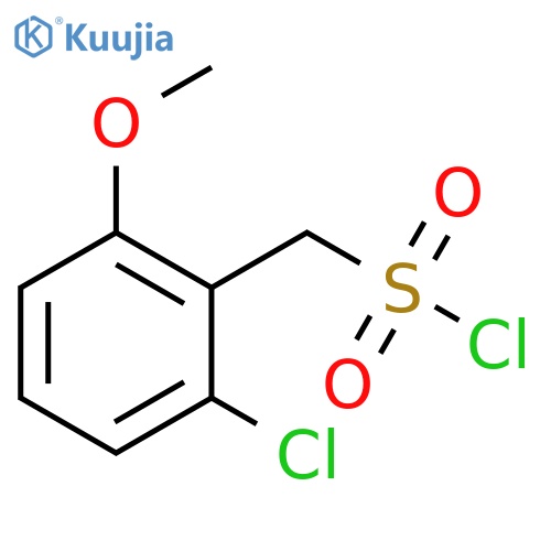 (2-chloro-6-methoxyphenyl)methanesulfonyl chloride structure