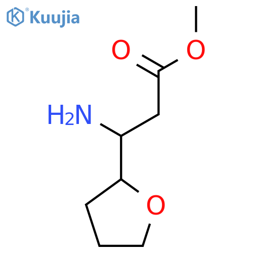methyl 3-amino-3-(oxolan-2-yl)propanoate structure