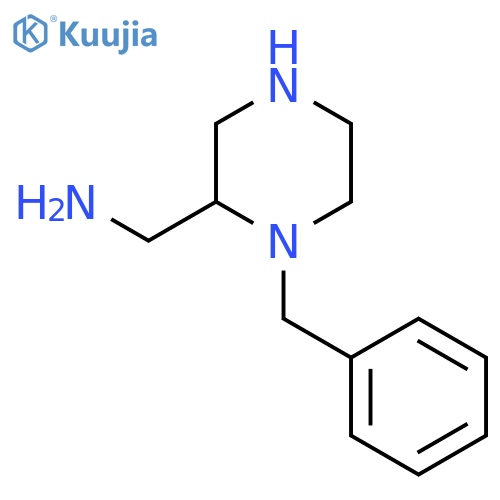 (1-Benzylpiperazin-2-yl)methanamine structure