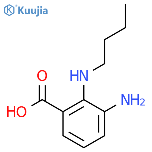 3-amino-2-(butylamino)benzoic acid structure