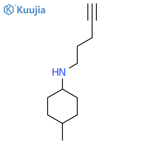 4-methyl-N-(pent-4-yn-1-yl)cyclohexan-1-amine structure