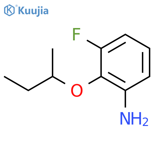 2-(Butan-2-yloxy)-3-fluoroaniline structure
