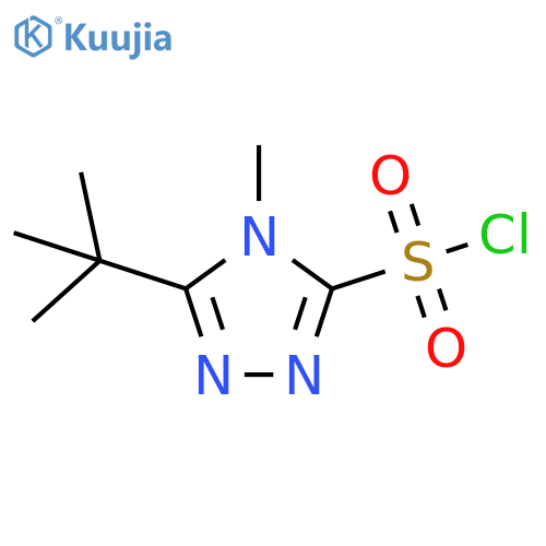 5-tert-butyl-4-methyl-4H-1,2,4-triazole-3-sulfonyl chloride structure