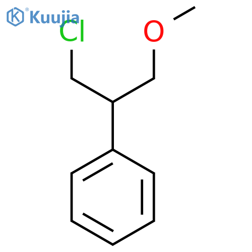 (1-Chloro-3-methoxypropan-2-yl)benzene structure