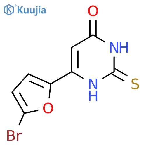 6-(5-Bromofuran-2-yl)-2-thioxo-2,3-dihydropyrimidin-4(1H)-one structure