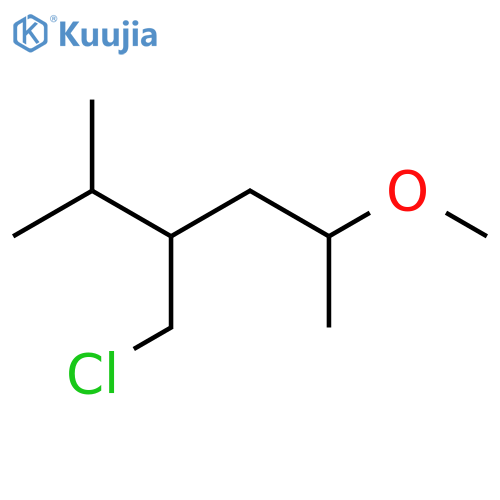 3-(Chloromethyl)-5-methoxy-2-methylhexane structure