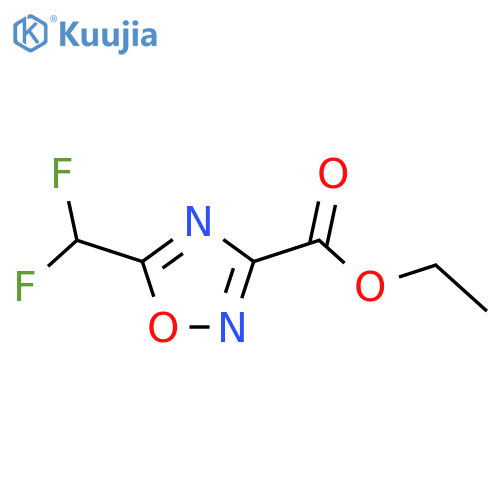 ethyl 5-(difluoromethyl)-1,2,4-oxadiazole-3-carboxylate structure