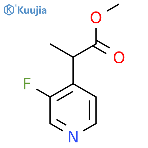 Methyl 2-(3-fluoropyridin-4-yl)propanoate structure