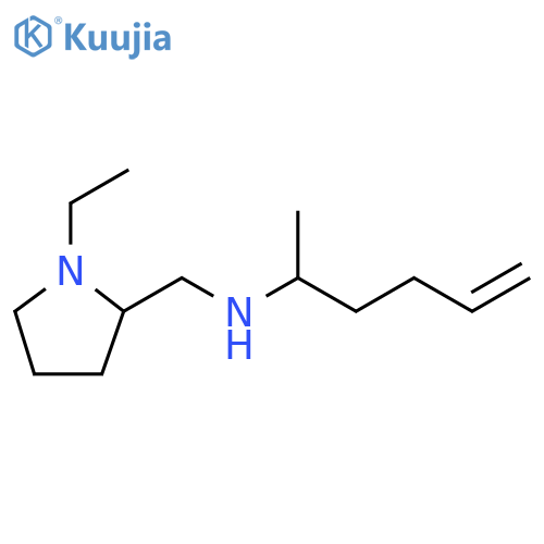 (1-ethylpyrrolidin-2-yl)methyl(hex-5-en-2-yl)amine structure