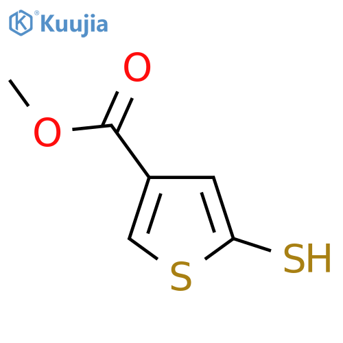 methyl 5-sulfanylthiophene-3-carboxylate structure