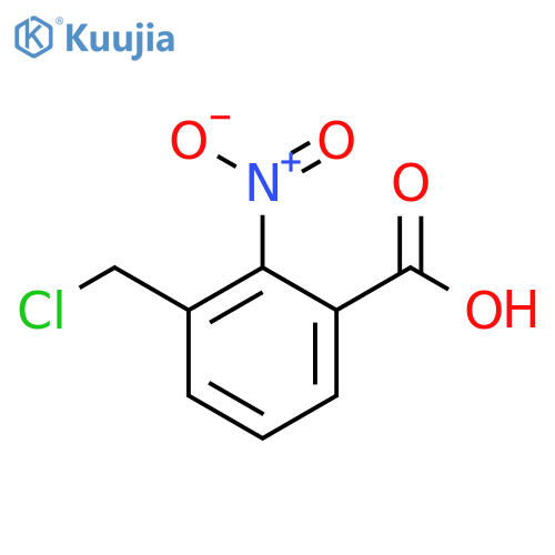 Benzoic acid, 3-(chloromethyl)-2-nitro- structure