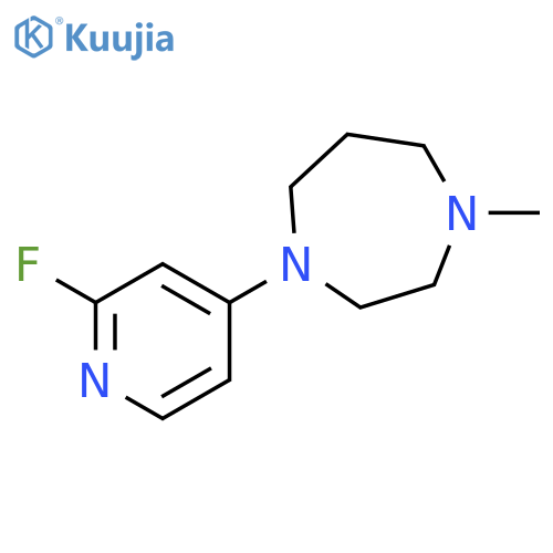 1-(2-fluoropyridin-4-yl)-4-methyl-1,4-diazepane structure