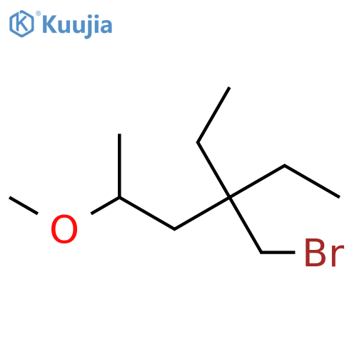 Hexane, 4-(bromomethyl)-4-ethyl-2-methoxy- structure