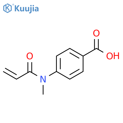 4-(N-methylprop-2-enamido)benzoic acid structure