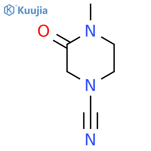 4-Methyl-3-oxopiperazine-1-carbonitrile structure