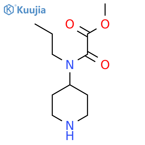 Methyl [(piperidin-4-yl)(propyl)carbamoyl]formate structure