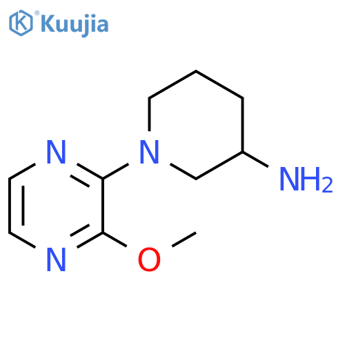 1-(3-methoxypyrazin-2-yl)piperidin-3-amine structure