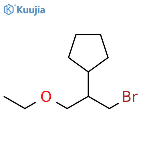 Cyclopentane, [2-bromo-1-(ethoxymethyl)ethyl]- structure