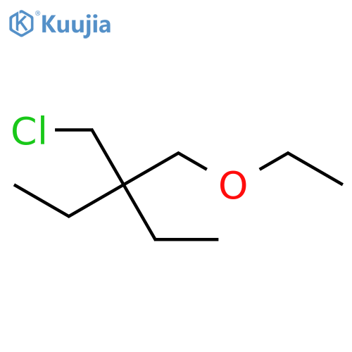 Pentane, 3-(chloromethyl)-3-(ethoxymethyl)- structure