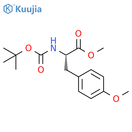methyl 2-((tert-butoxycarbonyl)amino)-3-(4-methoxyphenyl)propanoate structure