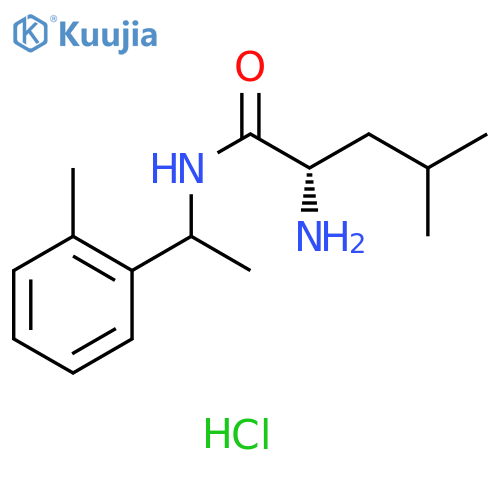 2-Amino-4-methyl-N-[1-(2-methylphenyl)ethyl]pentanamide structure