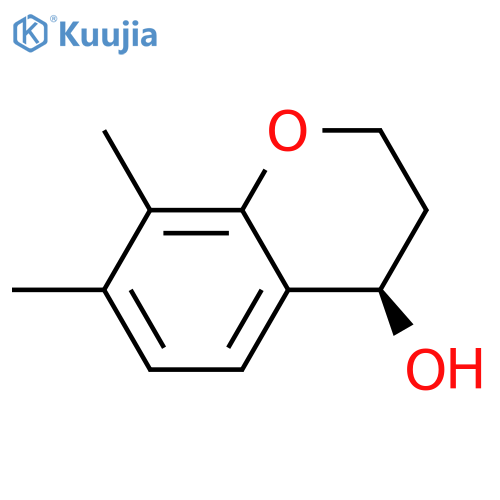 (4R)-7,8-DIMETHYL-3,4-DIHYDRO-2H-1-BENZOPYRAN-4-OL structure