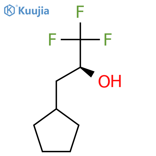 (2S)-3-cyclopentyl-1,1,1-trifluoropropan-2-ol structure