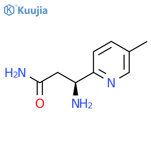 (3S)-3-Amino-3-(5-methylpyridin-2-yl)propanamide structure