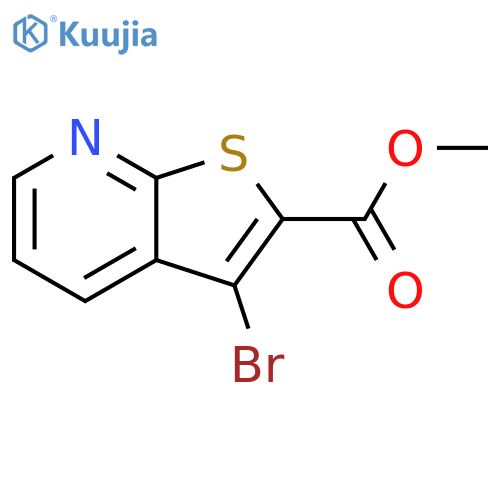 methyl 3-bromothieno[2,3-b]pyridine-2-carboxylate structure