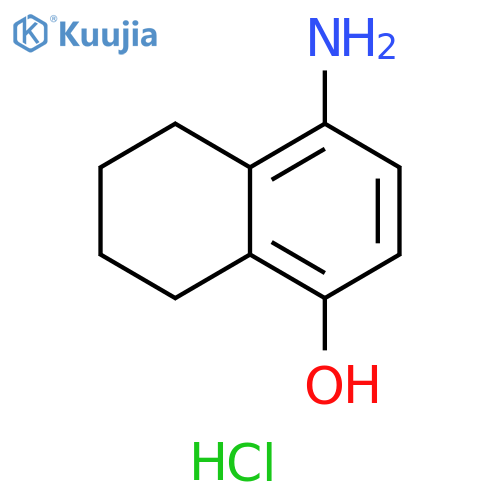 1-Naphthalenol, 4-amino-5,6,7,8-tetrahydro-, hydrochloride (1:1) structure