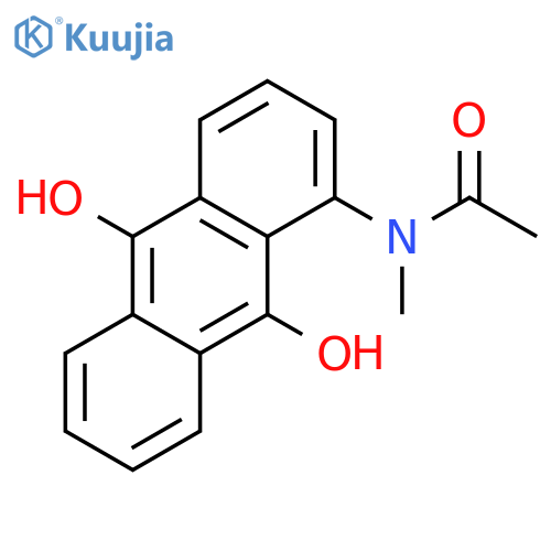 Acetamide, N-(9,10-dihydroxy-1-anthracenyl)-N-methyl- structure