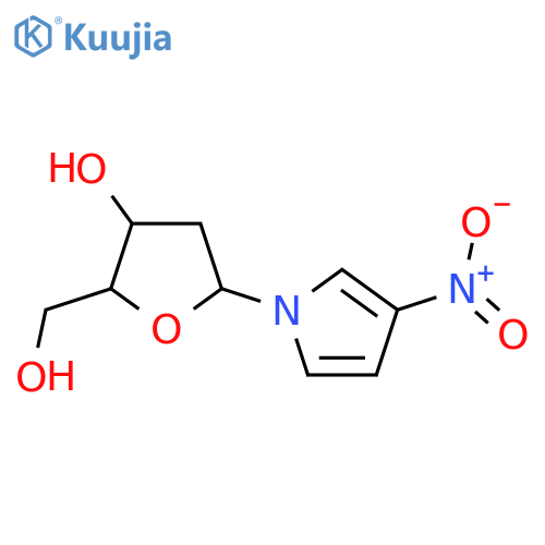 1H-Pyrrole, 1-(2-deoxy-b-D-erythro-pentofuranosyl)-3-nitro- structure