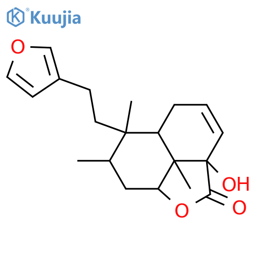 2H-Naphtho[1,8-bc]furan-2-one, 6-[2-(3-furanyl)ethyl]-2a,5,5a,6,7,8,8a,8b-octahydro-2a-hydroxy-6,7,8b-trimethyl-, (2aS,5aR,6S,7R,8aR,8bR)-rel-(+)- (9CI) structure
