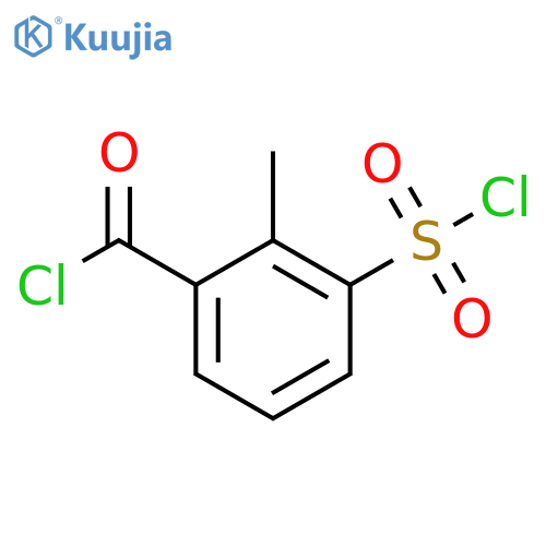 3-(chlorosulfonyl)-2-methylbenzoyl chloride structure