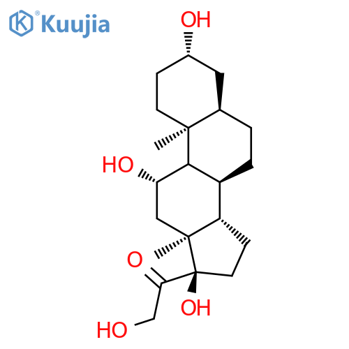 Pregnan-20-one,3,11,17,21-tetrahydroxy-, (3b,5b,11b)- (9CI) structure